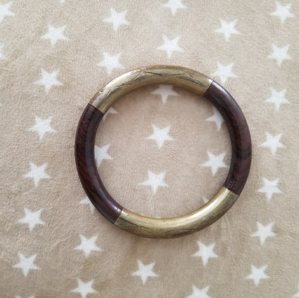 vintage silver chinese bamboo bangle